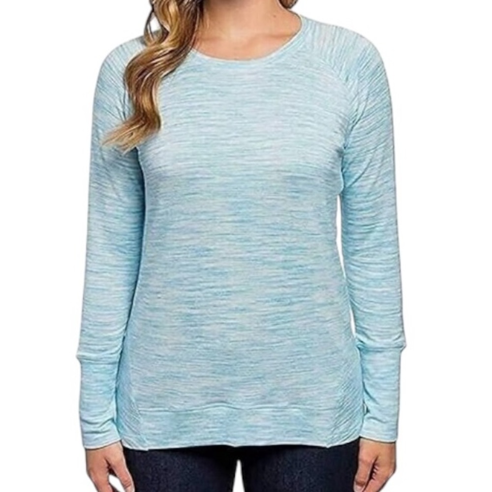 B1- medium blue long sleeve top size M CHAMPION
